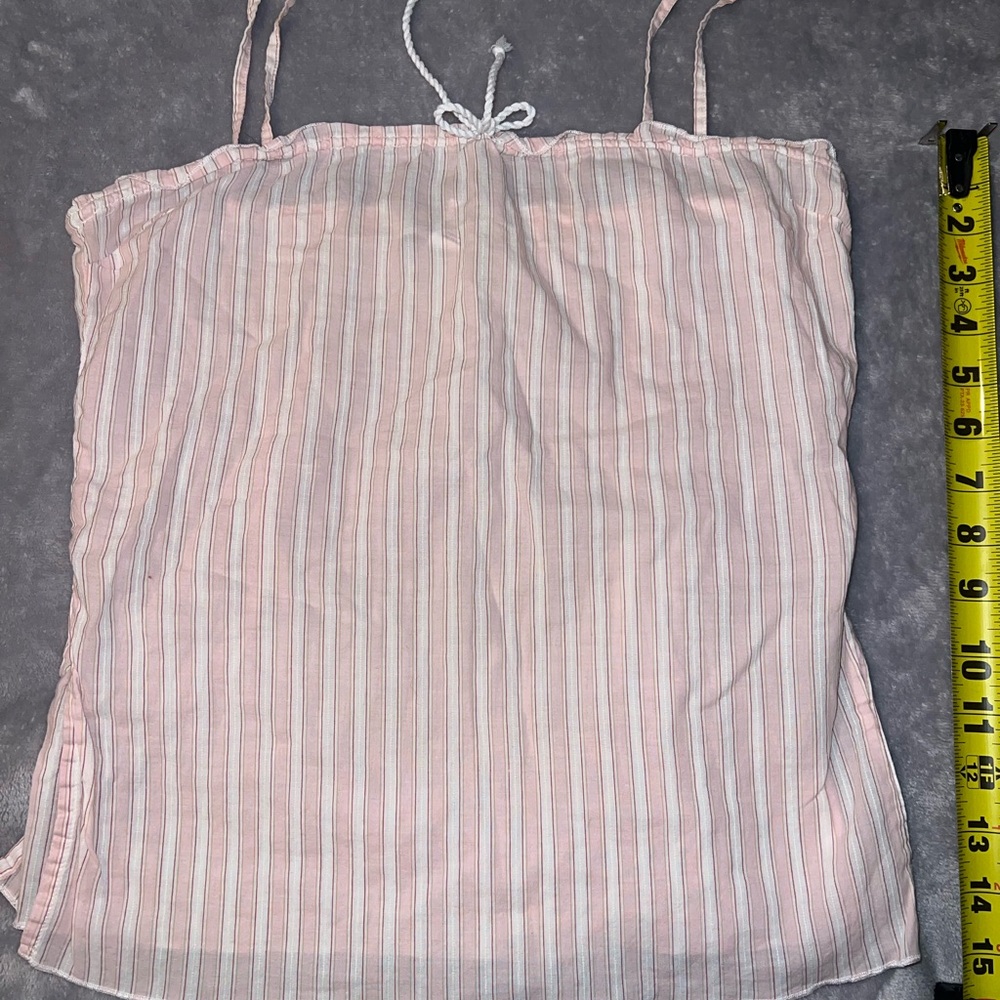 VINTAGE Abercrombie & Fitch cotton Striped tank Cami Tank Top rare